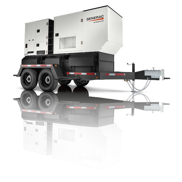 Generac Portable Generator, Diesel, 200 kW Rated, 250 kVA Surge, Electric Start, 120/208/240/277/480V AC MDG250DF4-STD - main
